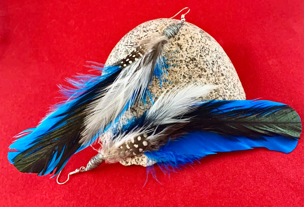 The Blues Perfect Imperfection Feather Earrings